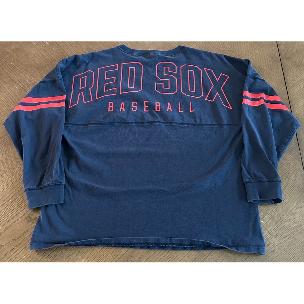 Victoria's Secret PINK 5 Ocean Navy Boston Red Sox Baseball Spirit Jersey Size L